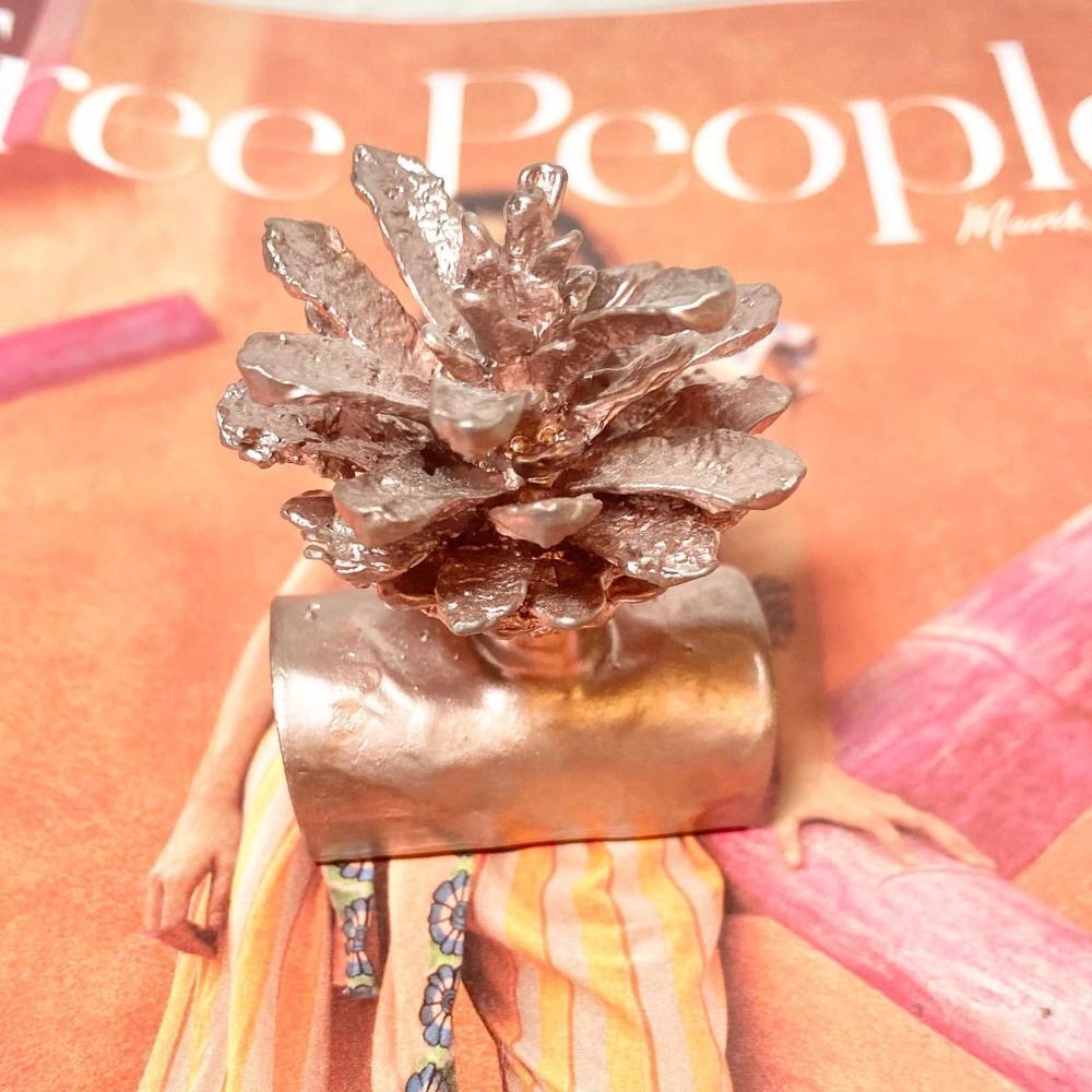 Custom Rose Gold Metal Paperweight